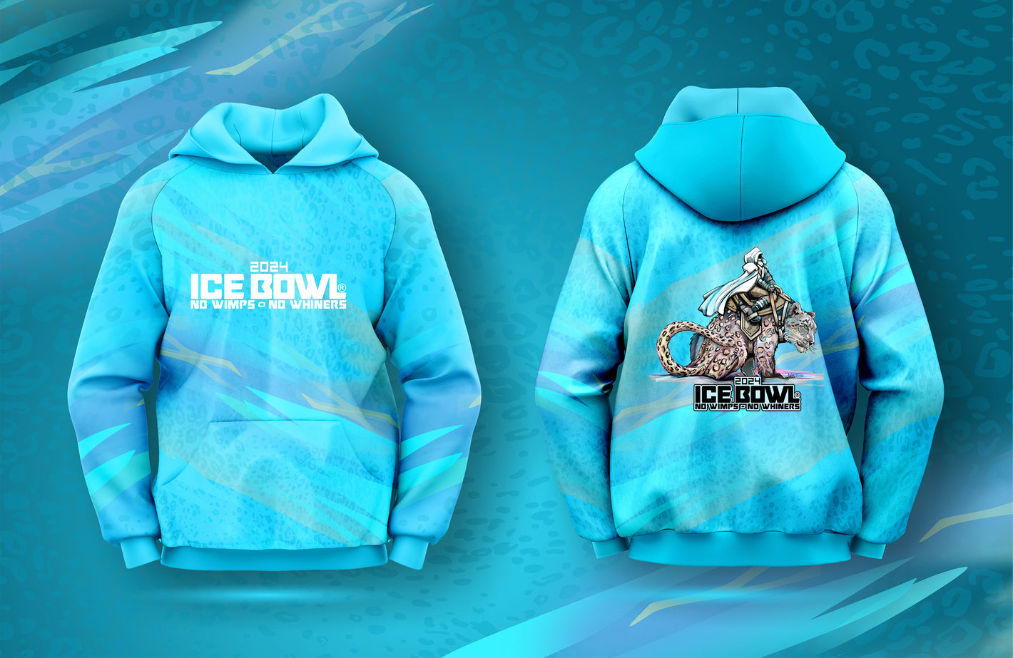 Kansas City 2024 Ice Bowl Full Color Fleece Sublimation Hoodie