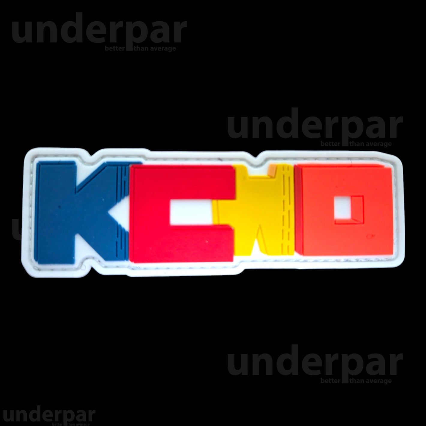 KCWO Block PVC Velcro Patch 4.00"