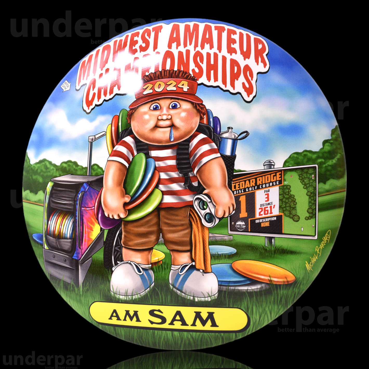 Michael Barnard 24' Midwest Amatuer Championships SUPER COLOR Buzzz AM SAM Disc Golf Discs