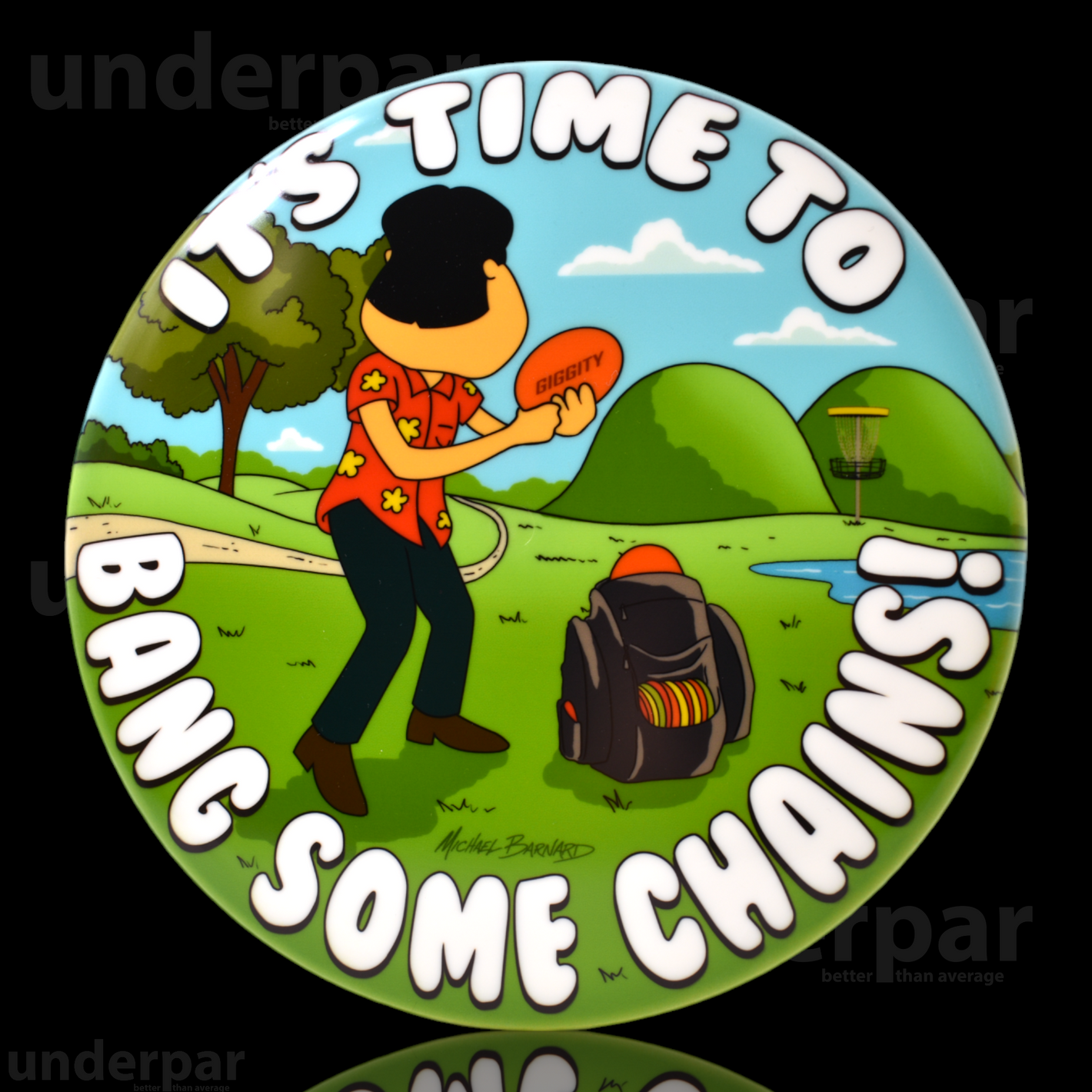Michael Barnard 'Bang some Chains' Dyemax Westside Tournament Harp Disc Golf Discs