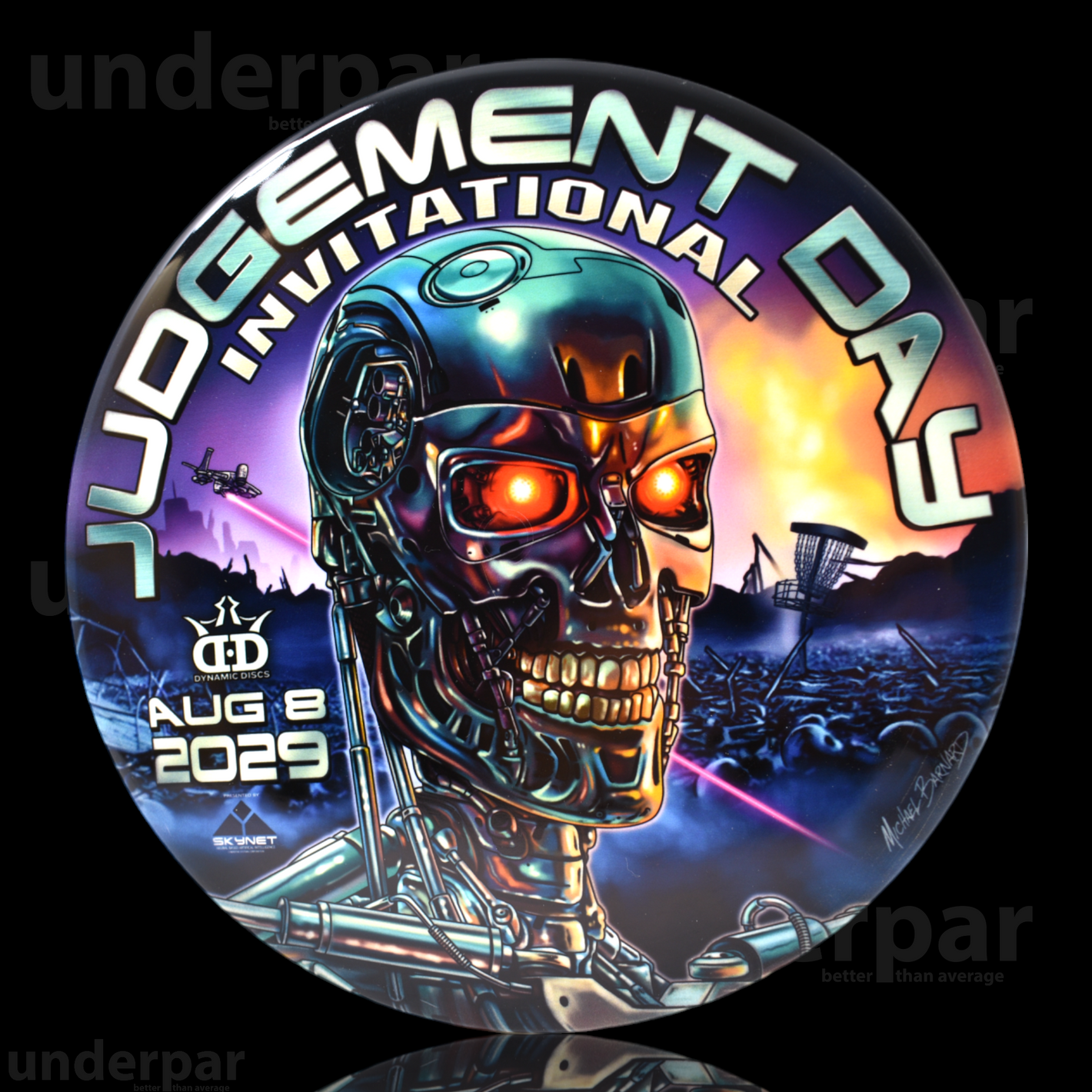 Michael Barnard 'Judgement Day' Dyemax Disc Golf Discs