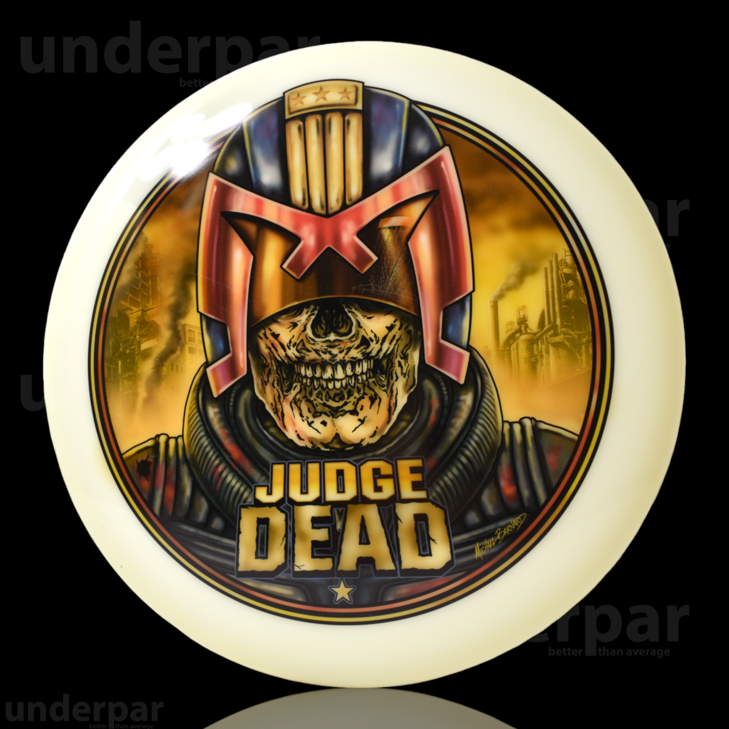 Michael Barnard 'Judge Dead' Dyemax Dynamic Discs Hybrid Judge Disc Golf Discs