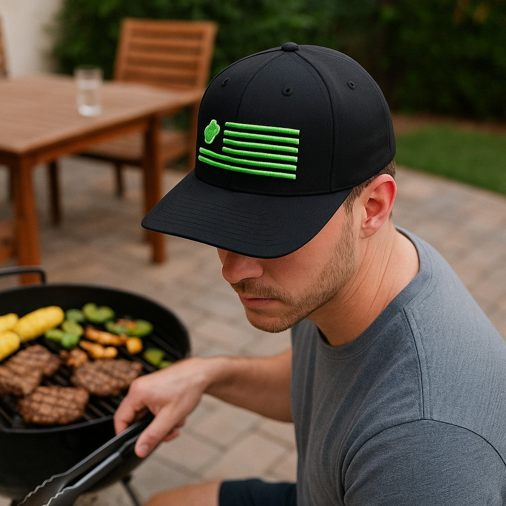 UnderPar Collection: Frog Flag 404 Trucker PACFLEX Hat