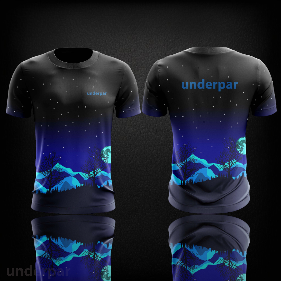 UnderPar Collection: Night Design 100% Polyester Sublimation Shirt inspired by TJ Thurman