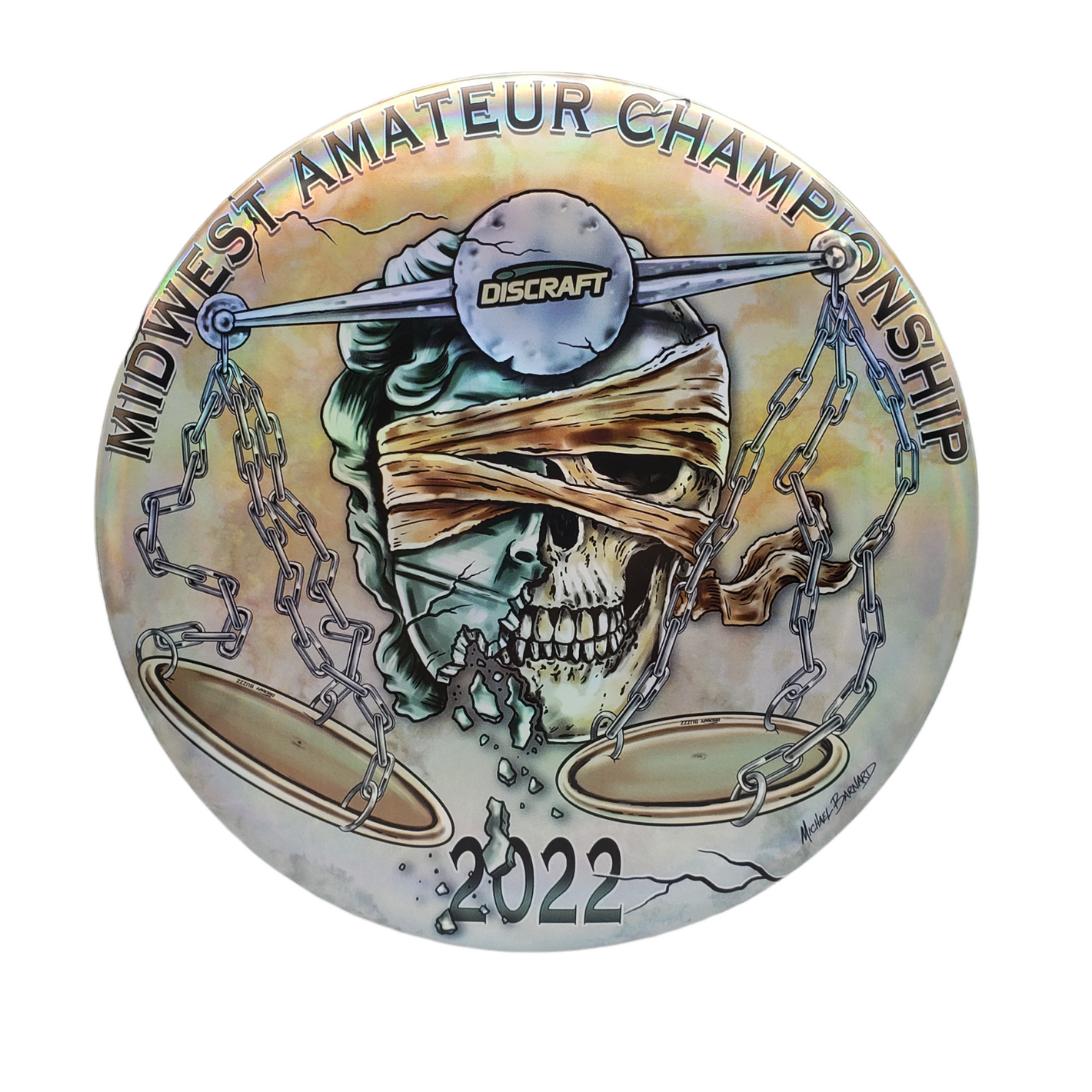 Michael Barnard Scales of Justice 22' Midwest Amatuer Championships Full Foil Buzzz Disc Golf Discs