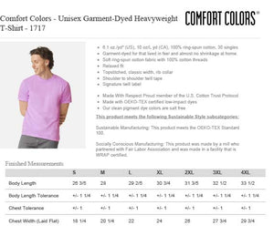 UnderPar Collection: Crazy Birdie Comfort Color Cotton T-Shirt