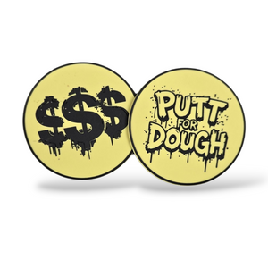 UnderPar Collection: UnderPar 'Putt for Dough' PVC Rubber Coaster / Mini Marker