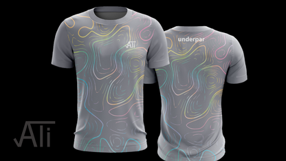 Ali Smith Collection: Rainbow Topography Sublimation 100% Polyester T-Shirt