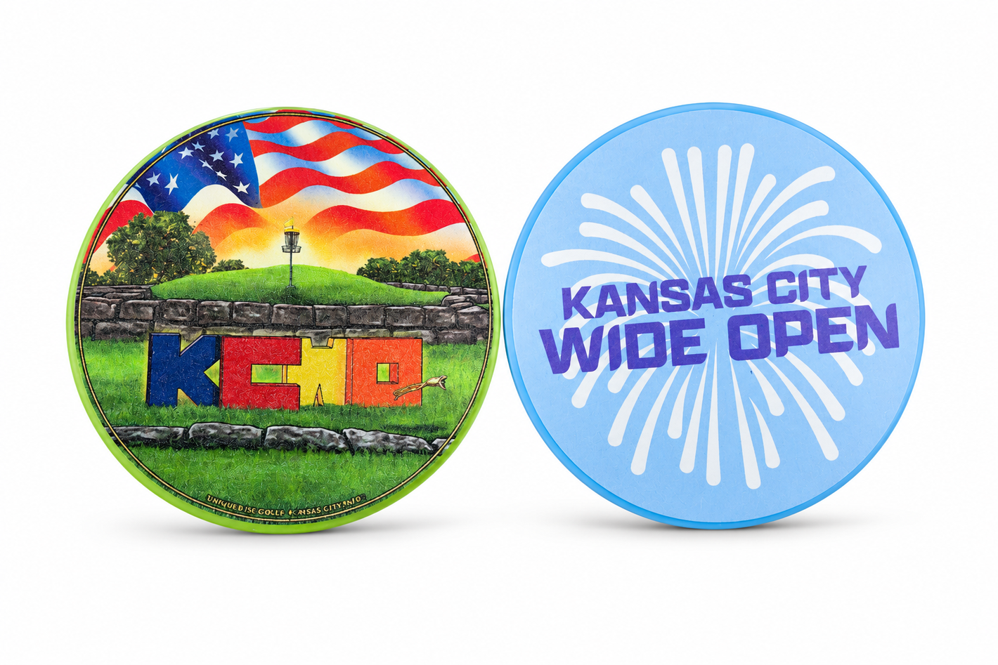 Kansas City Wide Open Hole #2 PVC Rubber Coaster / Mini Marker