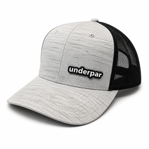 UnderPar Collection: Custom Black/Grey Trucker PVC Snapback UnderPar Hat