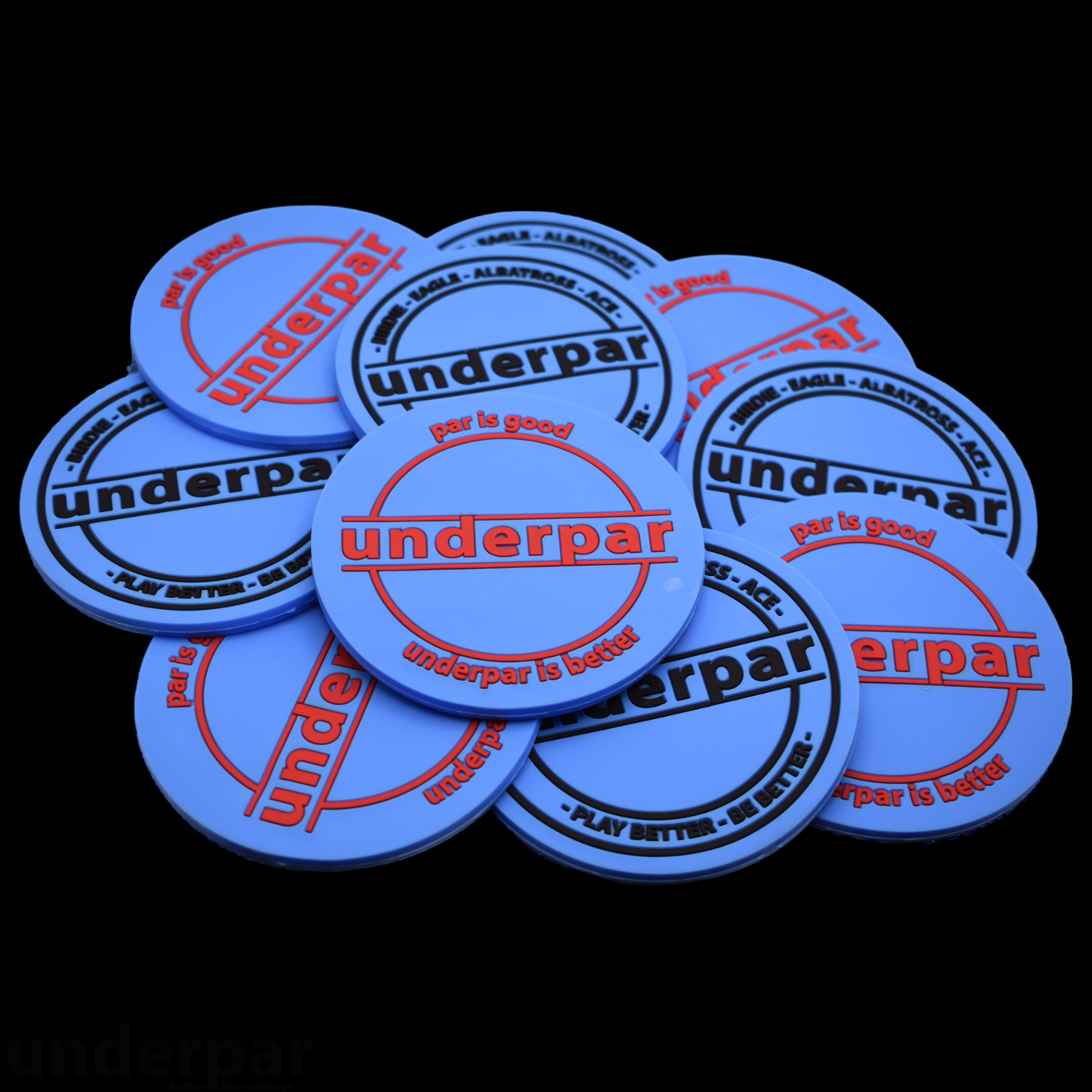 UnderPar Collection: UnderPar PVC Rubber Coaster / Mini Marker