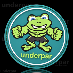 UnderPar Angry Frog 3.25" Velcro PVC Patch