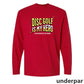 "Disc Golf is my Hero" Disc Golf Tee Long Sleeve Blend