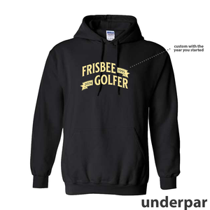 "Frisbee Golfer" Disc Golf Heavy Blend Hoodie *Custom Year*