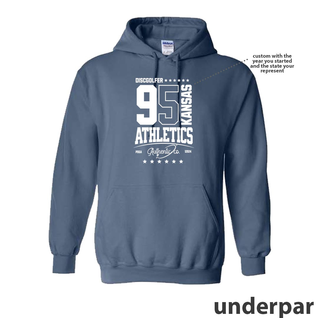 "State Pride Athletics" Disc Golf Heavy Blend Hoodie *Custom Year*