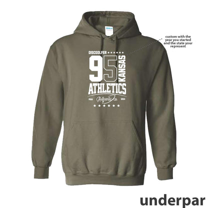 "State Pride Athletics" Disc Golf Heavy Blend Hoodie *Custom Year*