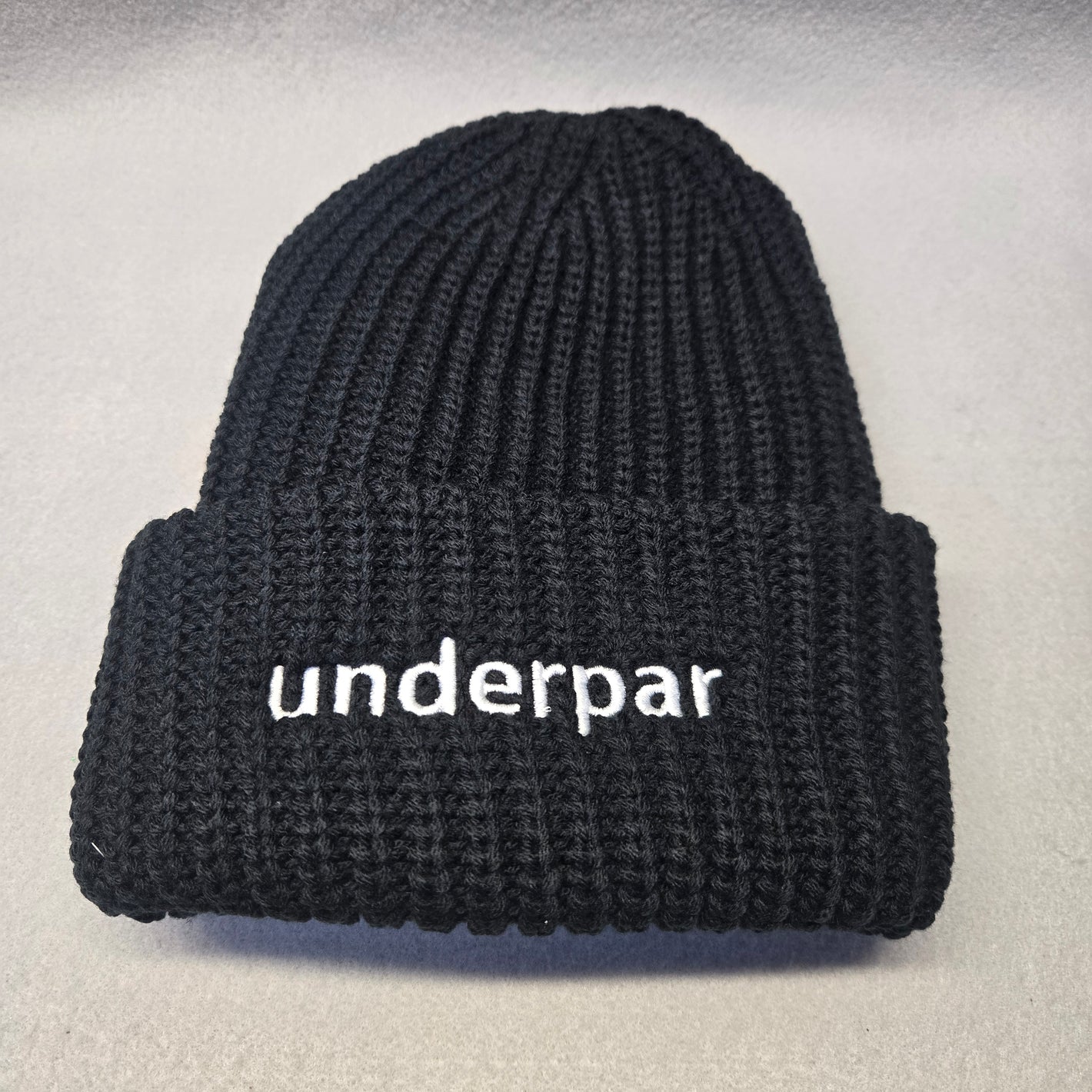 UnderPar 12" Chunky Knit Cuffed Disc Golf Beanie
