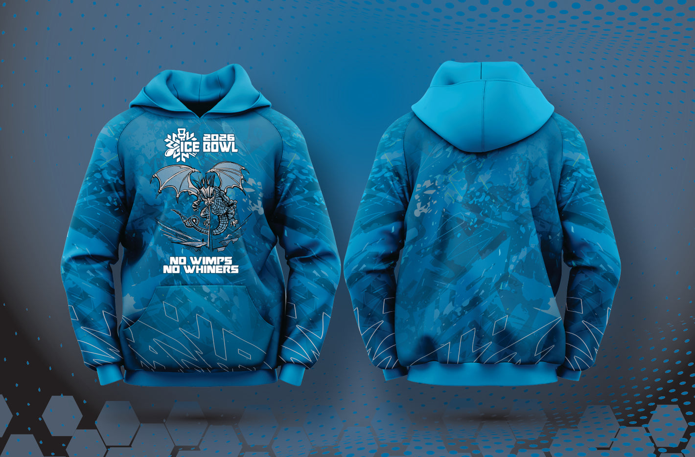 Kansas City 2026 Ice Bowl Full Color Fleece Sublimation Hoodie